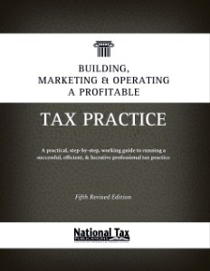 NTTS Publication: Building, Marketing, and Operating a Profitable Tax Practice - FREE with course